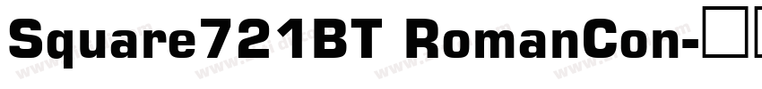 Square721BT RomanCon字体转换